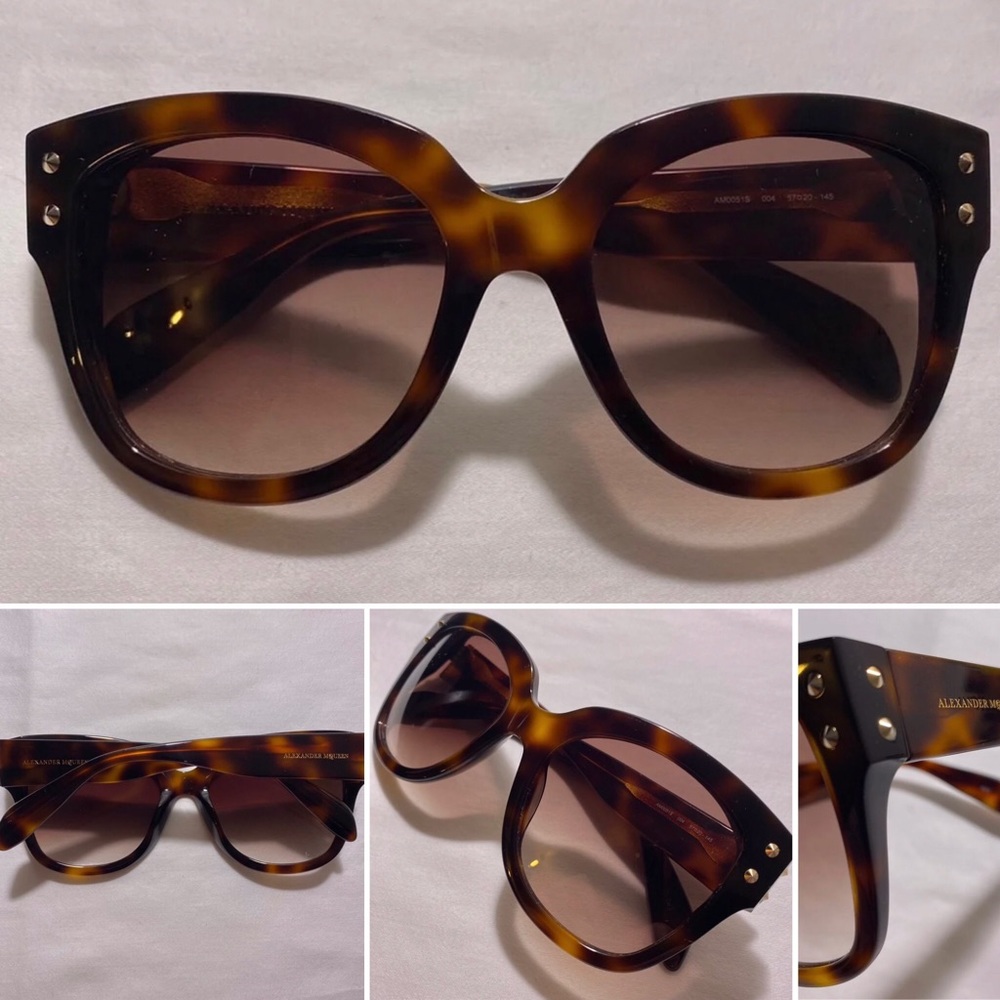 Alexander McQueen Havana Sunglasses